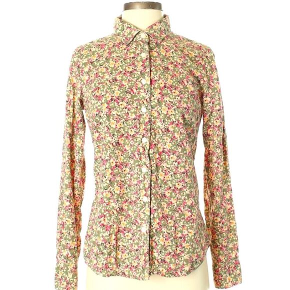 J CREW Perfect Floral Shirt - Picture 1 of 6